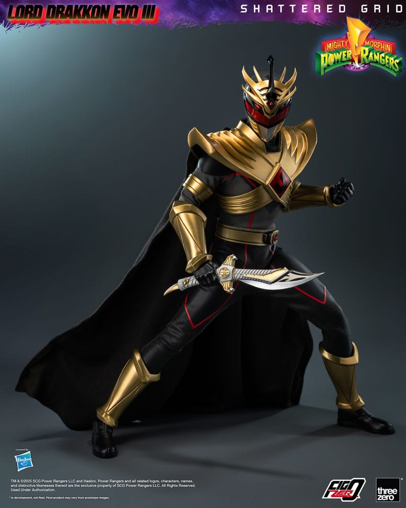 Mighty Morphin Power Rangers Shattered Grid  FigZero Action Figure 1/6 Lord Drakkon Evo III 30 cm