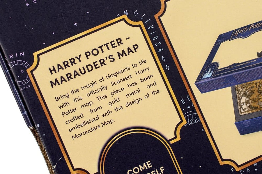 Harry Potter Replica Marauder's Map Metal Map 15 cm