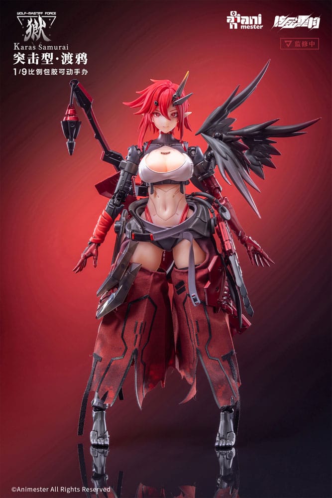 Original Character Seamless Action Figure 1/9 Wolf-Mastiff Force Karas Samurai 20 cm