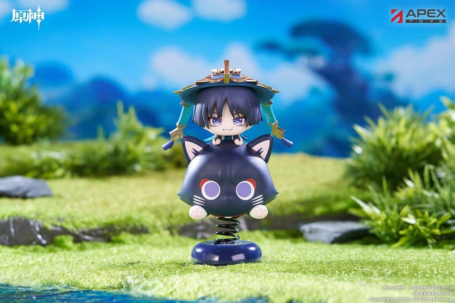 Genshin Impact Chibi Chara Yurayura Stand PVC Figure Wanderer 11 cm