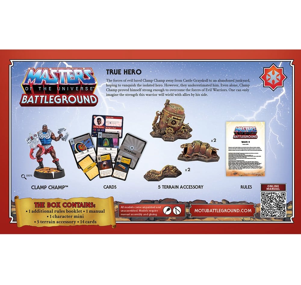 Masters of the Universe: Battleground Miniatures Game Wave 9: Masters of the Universe Faction *Spanish Version*