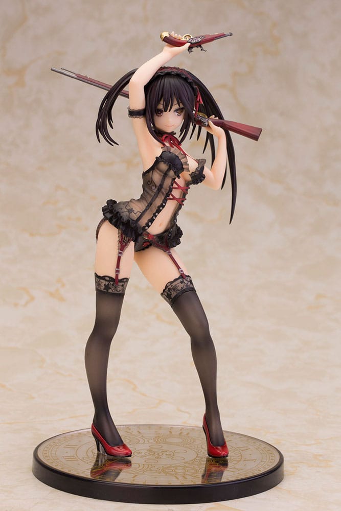 Date A Live Statue 1/7 Kurumi Tokisaki Lingerie Ver. Black 24 cm