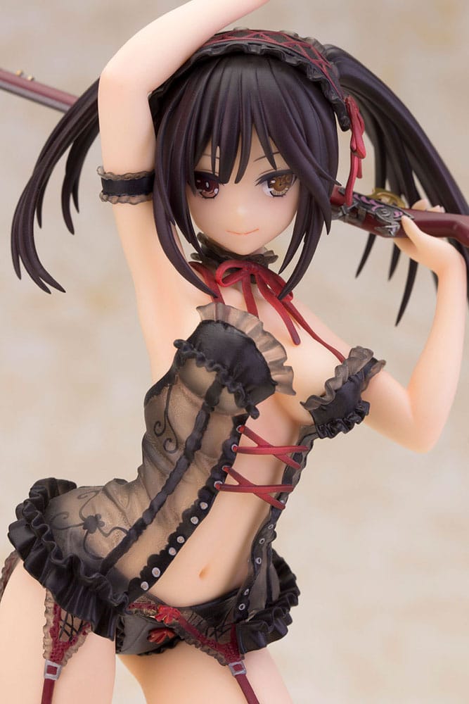 Date A Live Statue 1/7 Kurumi Tokisaki Lingerie Ver. Black 24 cm