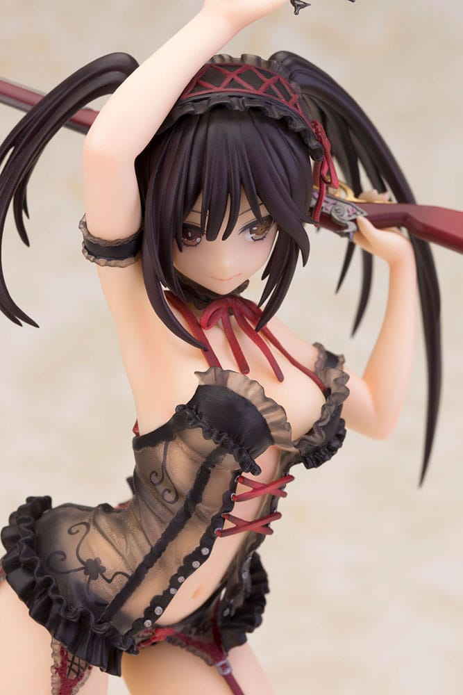 Date A Live Statue 1/7 Kurumi Tokisaki Lingerie Ver. Black 24 cm
