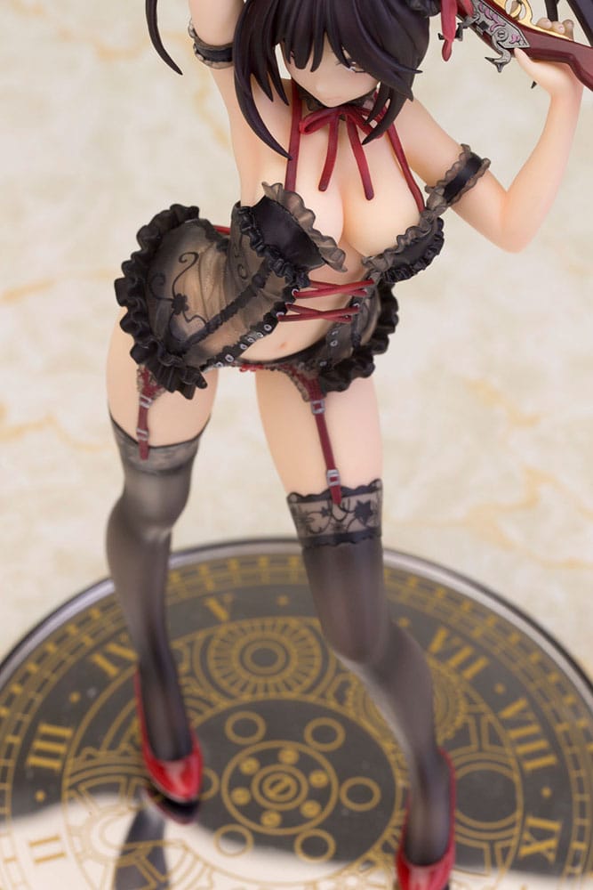 Date A Live Statue 1/7 Kurumi Tokisaki Lingerie Ver. Black 24 cm