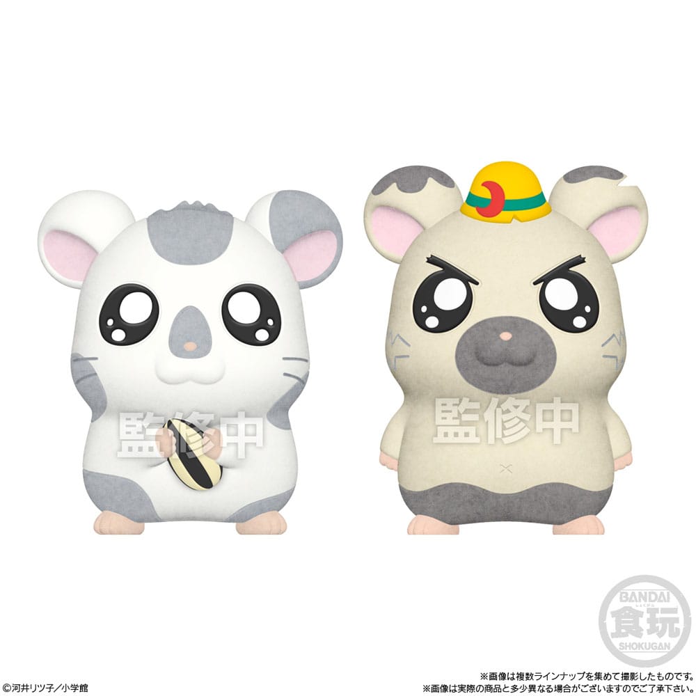 Hamtaro Flocked Mini-Figures 4 cm Display (8)