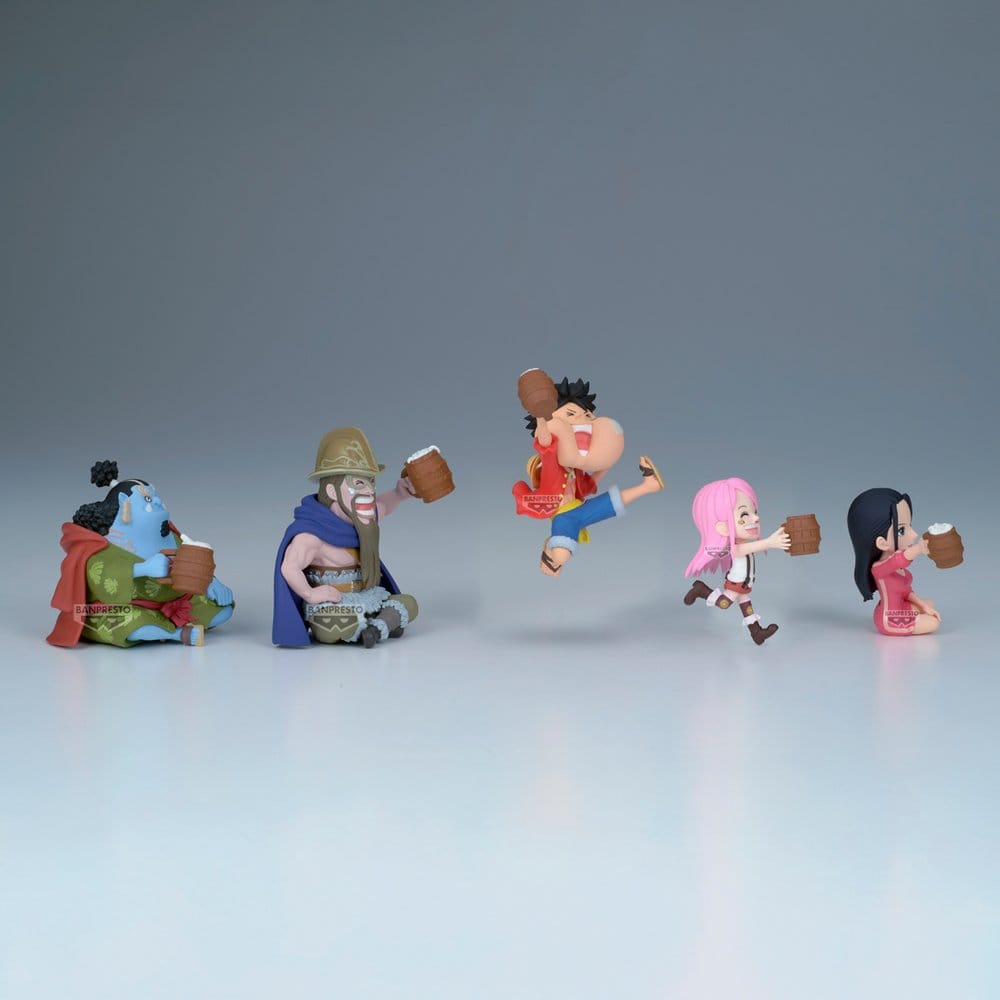 One Piece World Collectable Figure Mini Figures 7 cm Banquet 1 Blind Box Display (12)