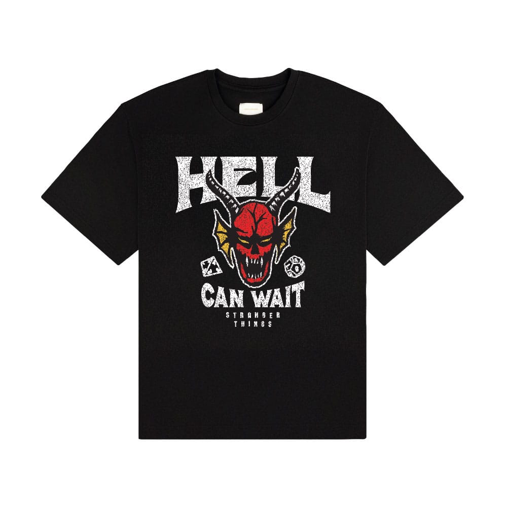 Stranger Things T-Shirt Hell Can Wait (black) Size S