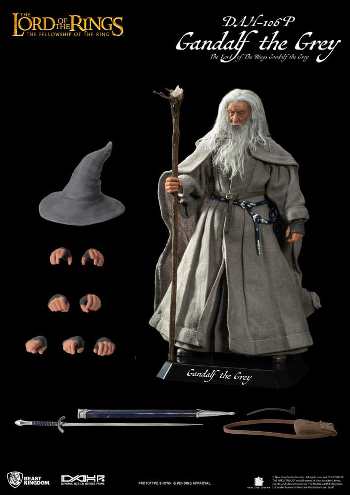 Lord of the Rings - Dynamic 8ction Heroes Action Figure 1/9 - Gandalf the Grey
