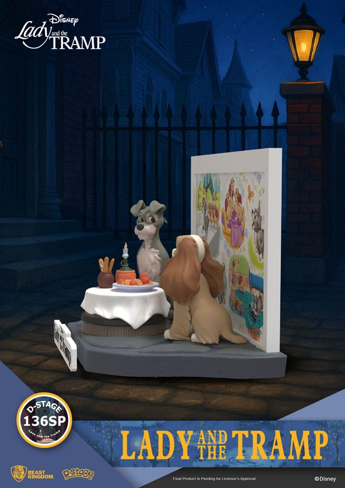 Disney D-Stage PVC Statue Lady and the Tramp 12 cm