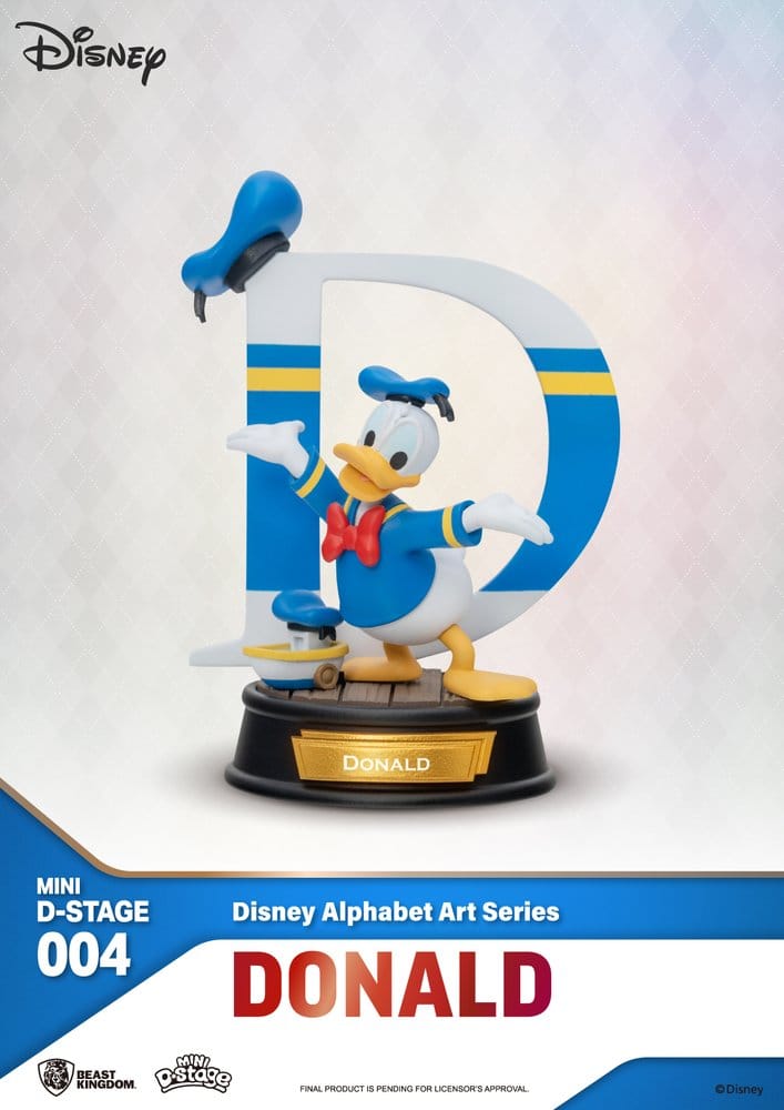 Disney Mini Diorama Stage Statues 6-pack Alphabet Art 10 cm