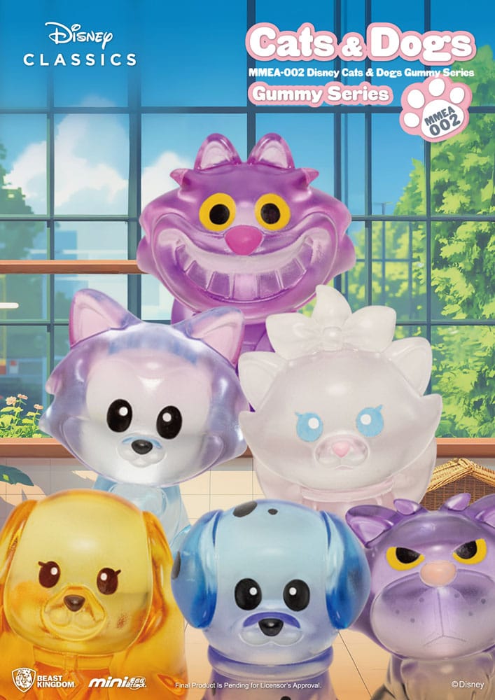 Disney Cats & Dogs Mini Egg Attack Blind Box Figures Gummy Series 3 cm Assortment (24)