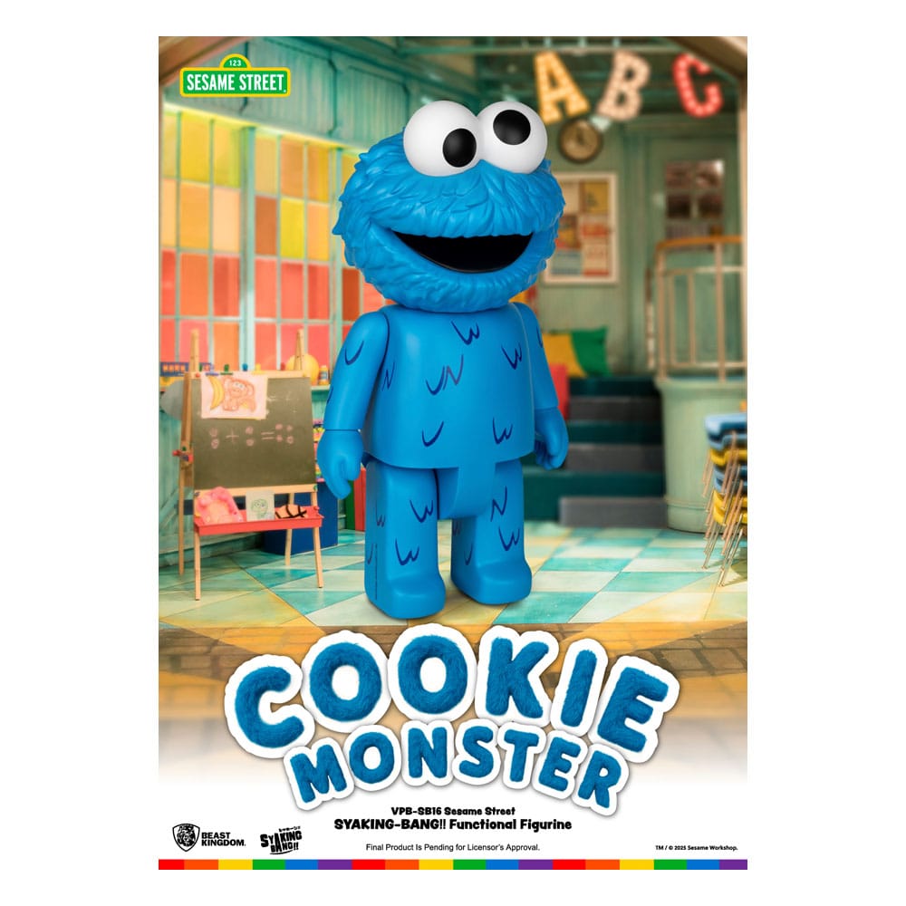 Sesame Street Syaking Bang Series PVC coin bank Cookie Monster 47 cm