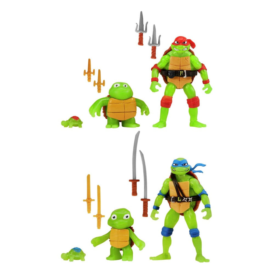 Teenage Mutant Ninja Turtles: Mutant Mayhem Action Figure 3-Pack Evolution Raphael & Leonardo Assortment (6)