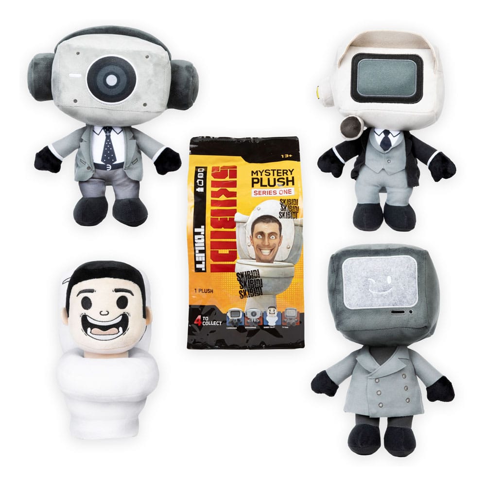 Skibidi Toilet Plush Mystery Blind Bag Display (2)