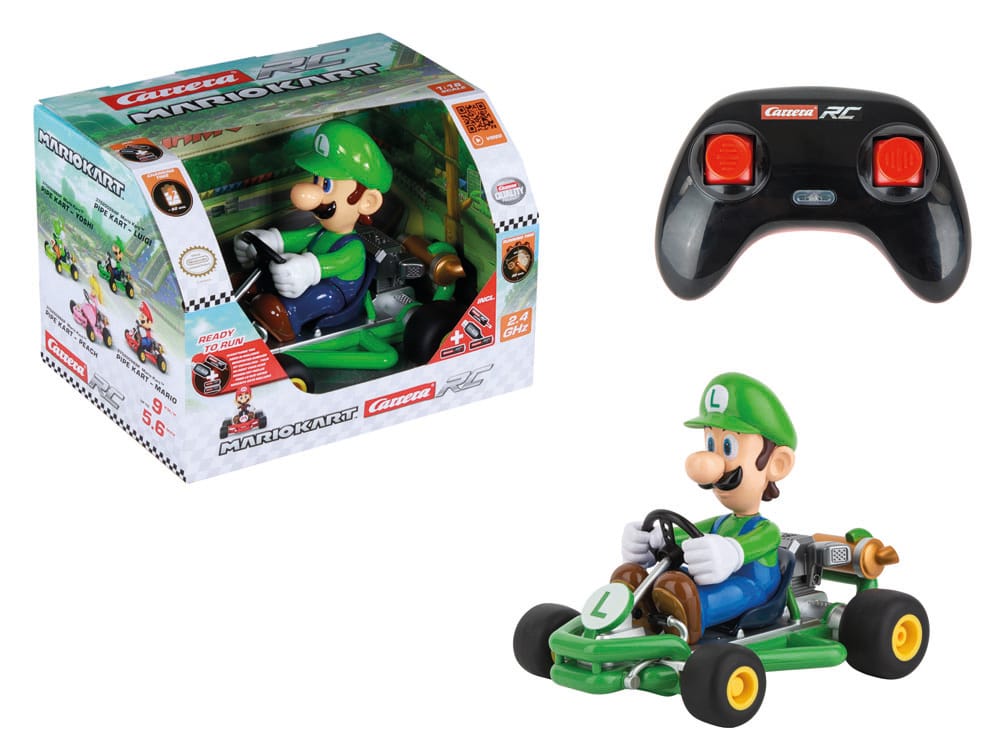 Super Mario Kart RC remote-controlled Car 1/18 2.4GHz Pipe Kart Luigi
