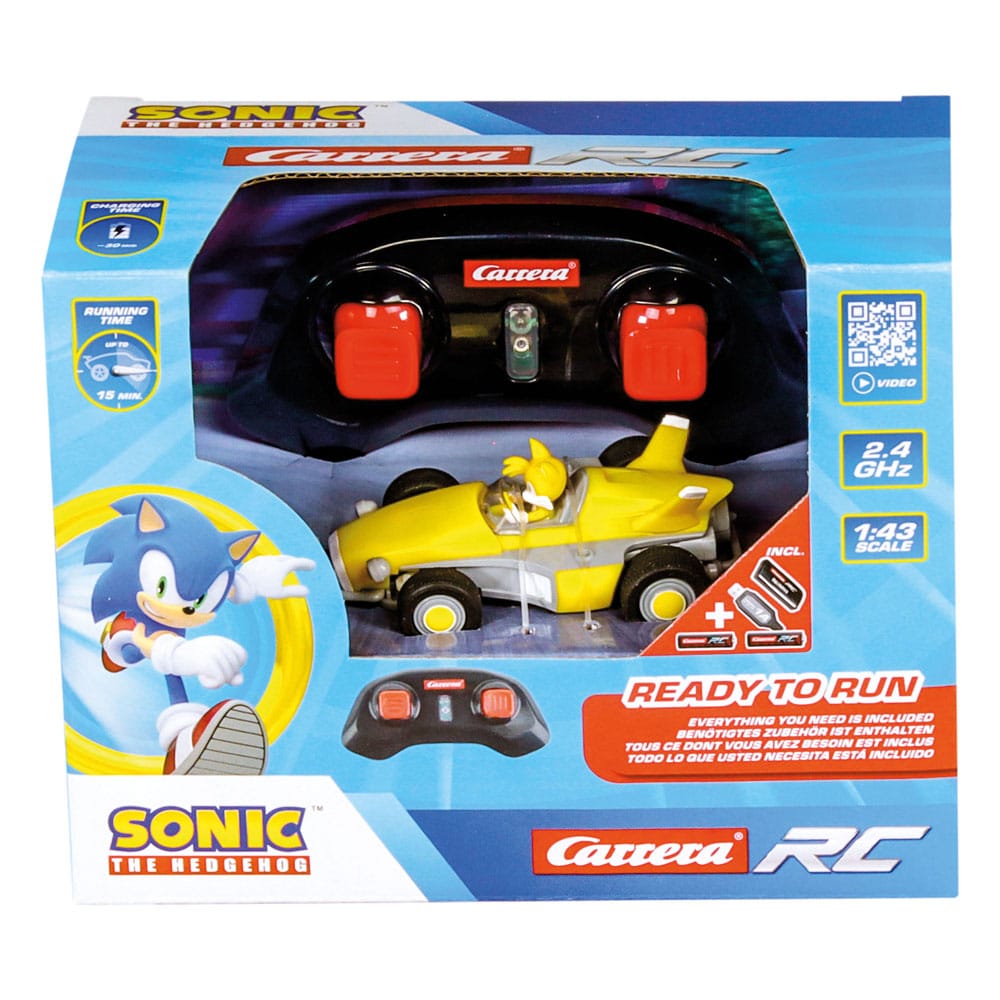 Sonic the Hedgehog RC remote-controlled Car 1/43 2.4GHz Mini Tails