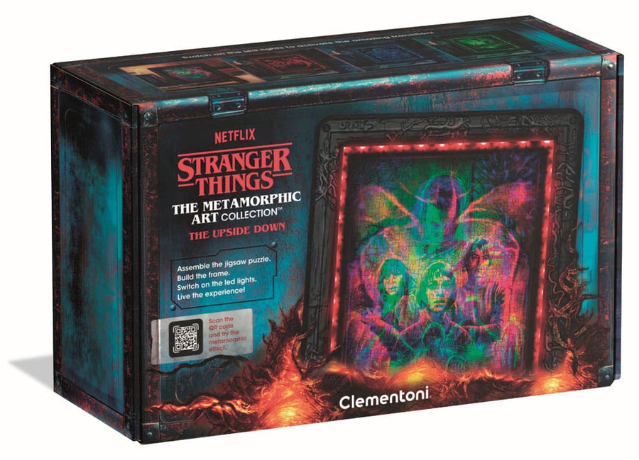 Stranger Things Metamorphic Art Collection Jigsaw Puzzle with Light-Up Effect The Upside (520 pieces)