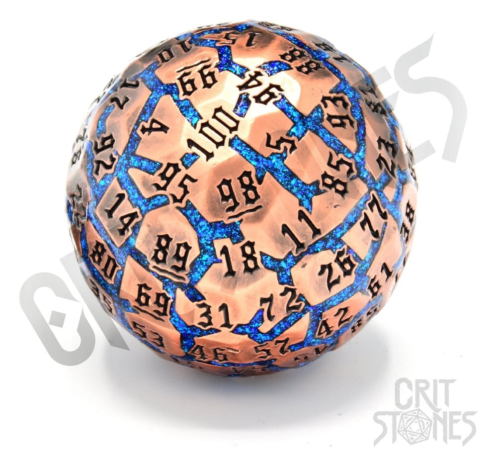 CritStones Metal Dice D100 Hextech Orb