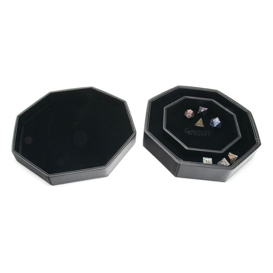 CritStones Arena Dice Tray Black Dragon (Yellow Lid)