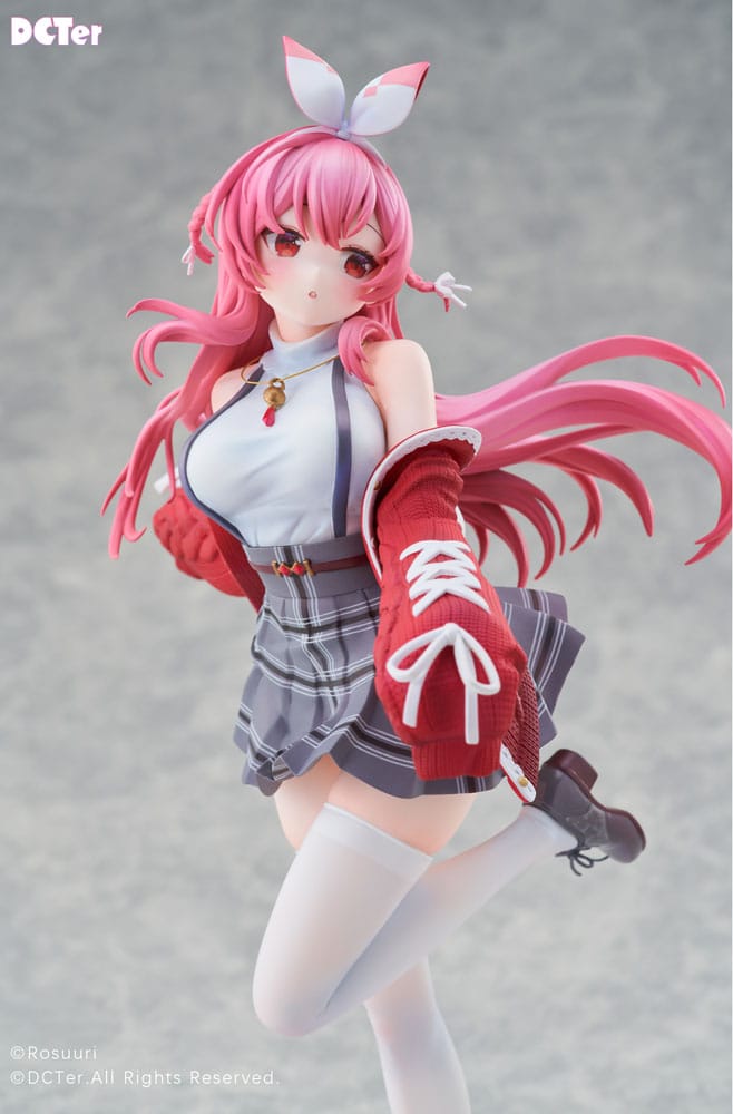Rosuuri Original Character PVC Statue 1/7 White Rabbit Rosu Casual Clothes Ver. 25 cm