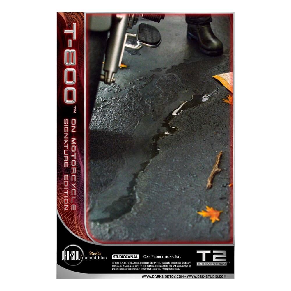 Terminator 2 Statue T-800 On Motorcycle Limited Signature Edition Exclusive 70 cm