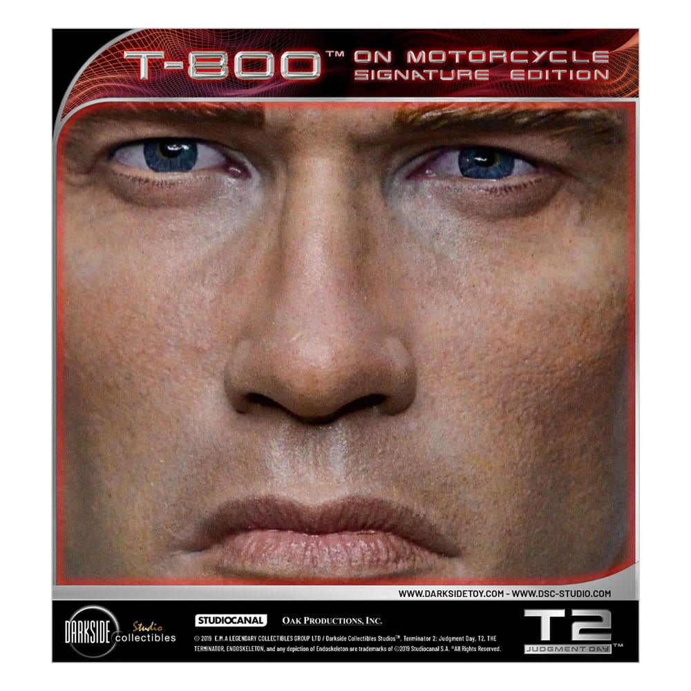 Terminator 2 Statue T-800 On Motorcycle Limited Signature Edition Exclusive 70 cm