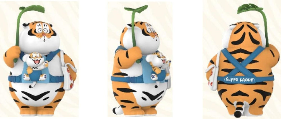 I Am Not Fat Tiger Roaring Love Series Mini Figures 9 cm Display (8)
