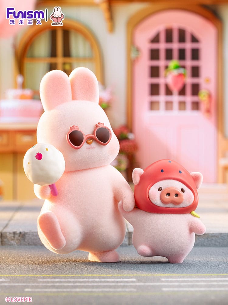 Momo Bunny Strawberry Town Series Mini Figures 9 cm Display (8)