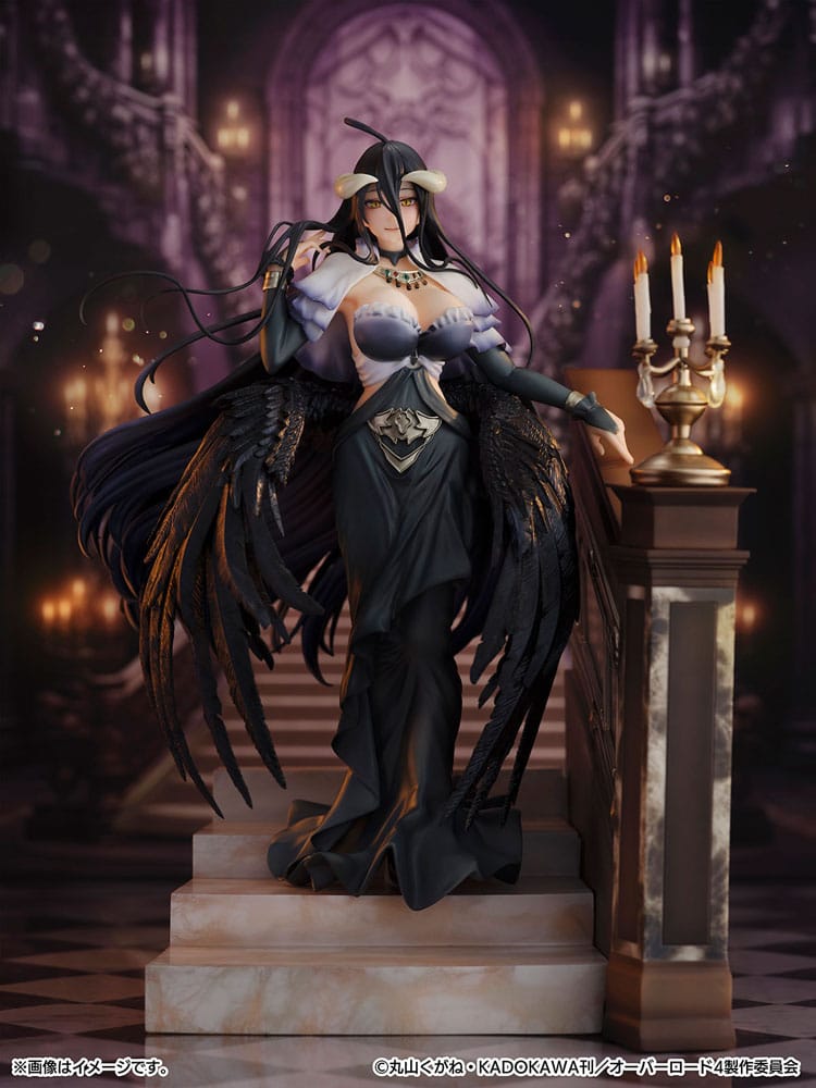 Albedo (Overlord) SHIBUYA SCRAMBLE FIGURE, Jet Black Dress Version