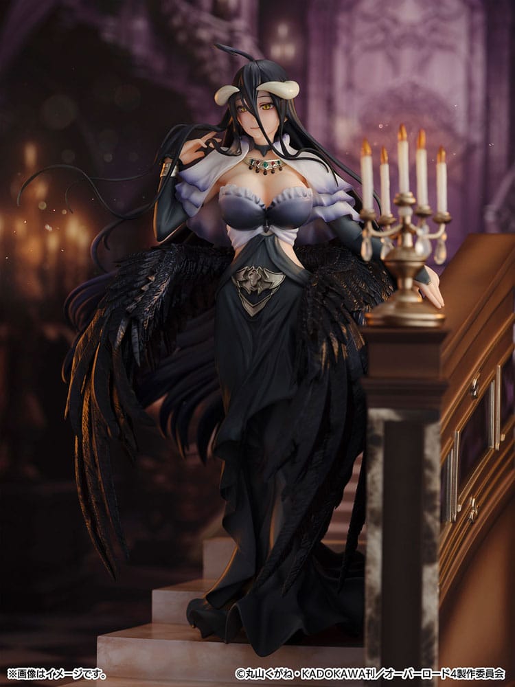 Albedo (Overlord) SHIBUYA SCRAMBLE FIGURE, Jet Black Dress Version