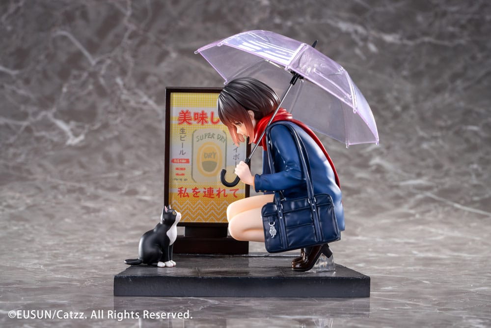 Original Character Statue 1/7 Rainy Day - Meeting Illustrated by Catzz 16 cm