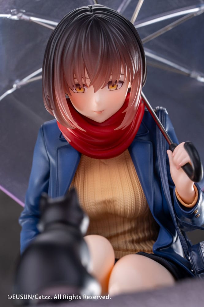 Original Character Statue 1/7 Rainy Day - Meeting Illustrated by Catzz 16 cm