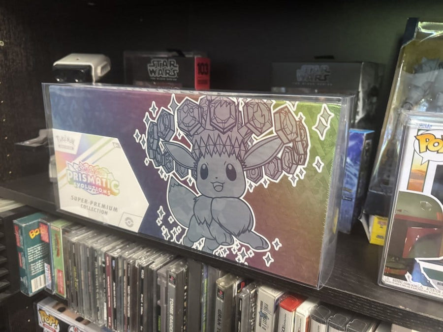 PET Protectors 2-Pack for Pokémon Prismatic Evolutions Super Collection Box 38 x 18 cm