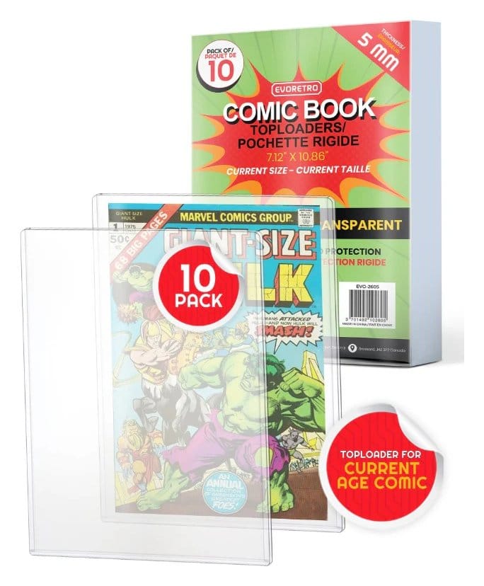 Evoretro Comics Topload Holder 10-Pack Current