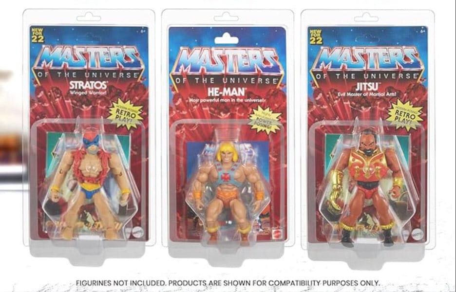 Clamshell PET Protectors 10-Pack for Masters of the Universe Action Figures