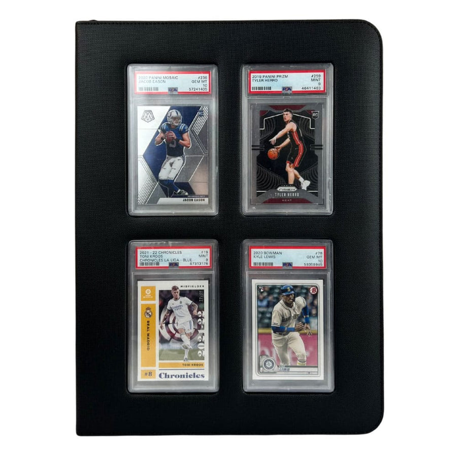 Evoretro Premium Card Slab Binder with Window Black