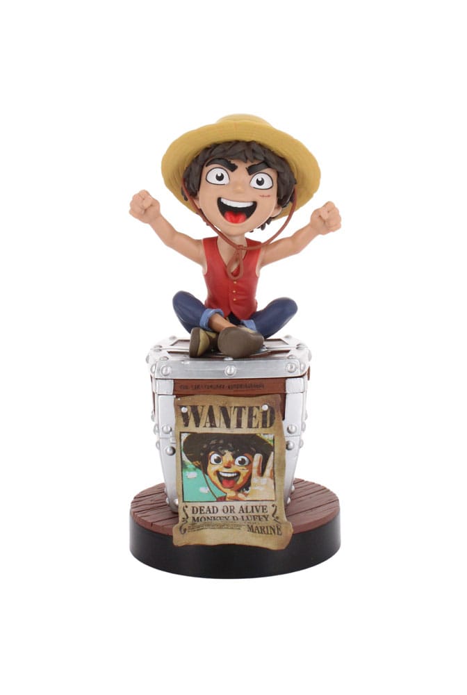 One Piece Cable Guys Charging Stand Luffy Wanted Poster 21 cm