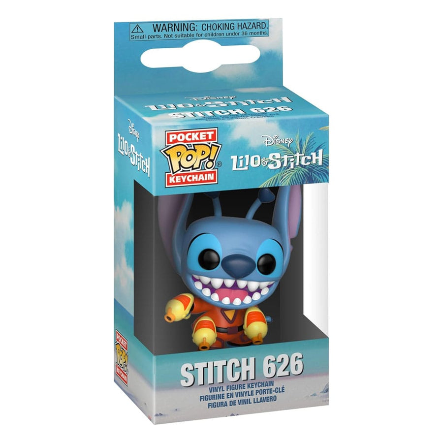 Lilo & Stitch POP! Vinyl Keychains 4 cm Stitch w/ Blaster Display (12)