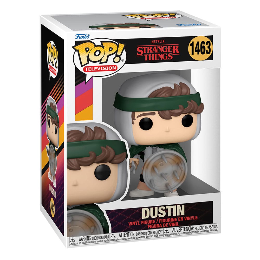 Stranger Things POP! TV Vinyl Figure Hunter Dustin with Shield 9 cm
