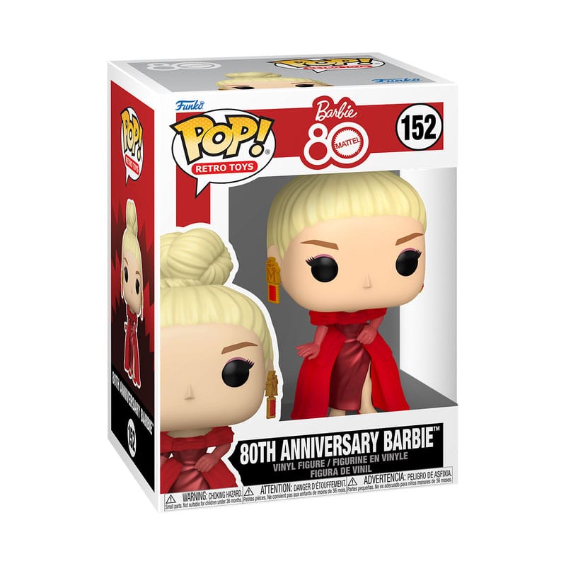 Mattel 80th Anniversary POP! Retro Toys Vinyl Figure Barbie 9 cm