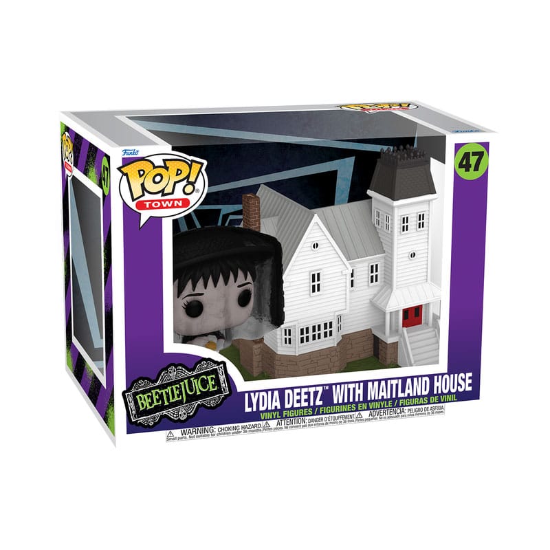 Beetlejuice POP! Town Vinyl Figure Lydia Deetz with Maitland House 9 cm