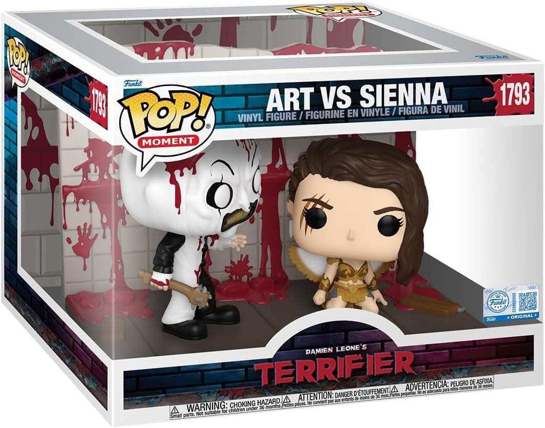 Terrifier 2 POP Moments Vinyl Figures Art vs Sienna 9 cm
