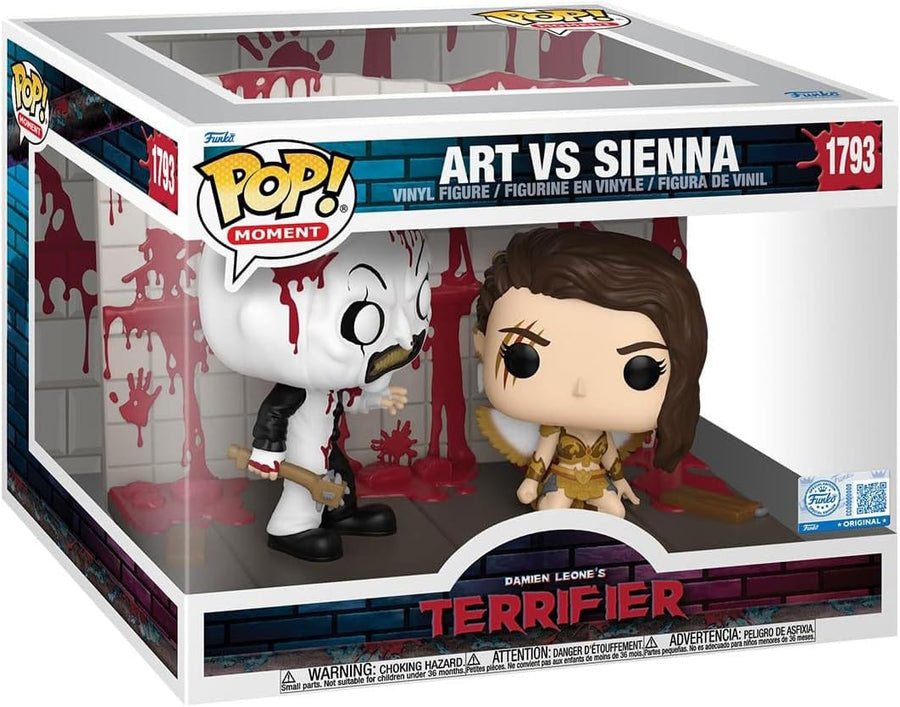 Terrifier 2 POP Moments Vinyl Figures Art vs Sienna 9 cm