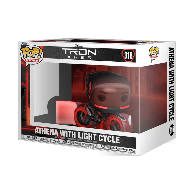 Tron: Ares POP! Rides Vinyl Figure Athena with Light Cycle 15 cm