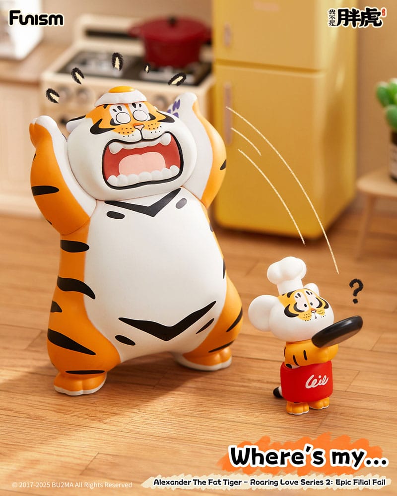 Alexander The Fat Tiger Mini Figures Roaring Love Series 2: Epic Filial Fabil7 cm Display (8)