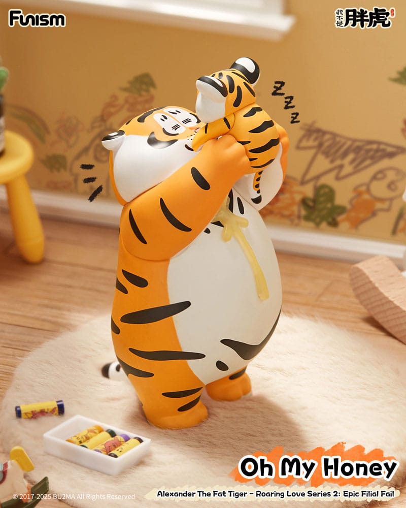 Alexander The Fat Tiger Mini Figures Roaring Love Series 2: Epic Filial Fabil7 cm Display (8)