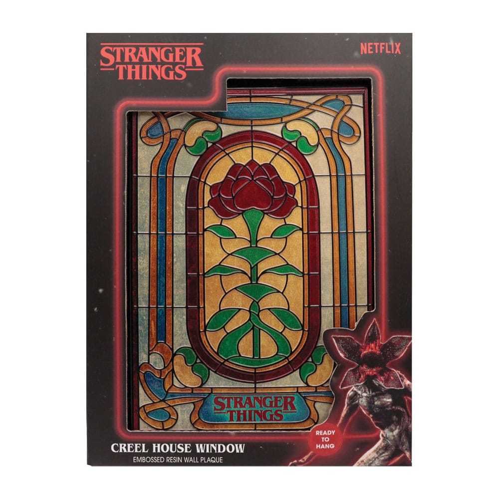 Stranger Things Resin Plaque Creel House Stained Glass Window