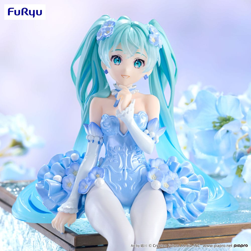 Hatsune Miku (Vocaloid) Noodle Stopper, Flower Fairy Nemophila Pail Blue Color Version