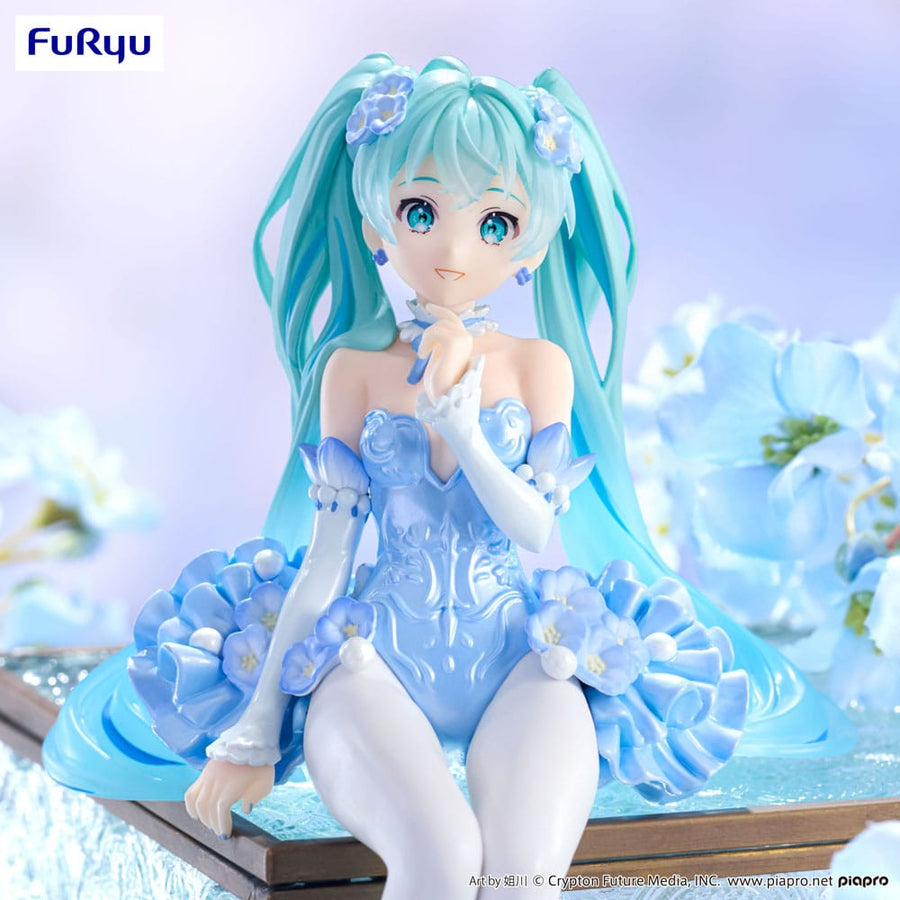 Hatsune Miku (Vocaloid) Noodle Stopper, Flower Fairy Nemophila Pail Blue Color Version